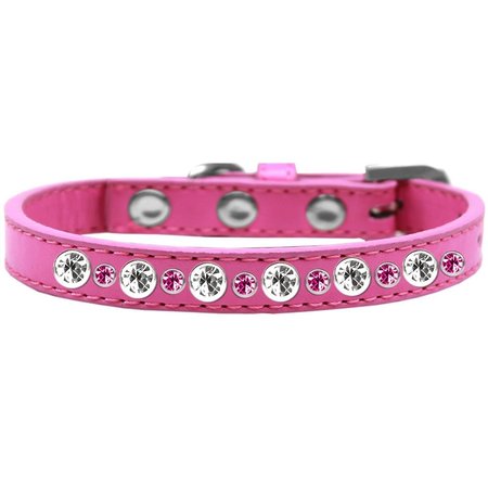 MIRAGE PET PRODUCTS Posh Jeweled Dog CollarBright Pink Size 14 682-01 BPK14